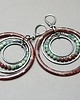 kolczyki wire wrapping Wianki  circle /chocolate/ kolczyki 5