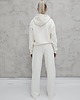 komplety damskie Komplet oversized kangurka i szerokie spodnie wide leg Cream 2