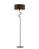 lampy podłogowe Elegancka lampa stojąca do salonu z abażurem MORONI GOLD 7