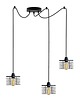 lampy wiszące Industrialna lampa wisząca pająk do salonu GALO LOFT L3 1