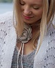 chokery Elegancki choker z wiskozą 6