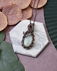 wisiory Miedziany wisiorek wire wrapping z amazonitem #470 2