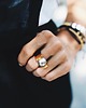 pierścionki złote Pierścionek Grey Pearl Ring in Gold 1