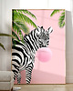 plakaty Plakat Zebra z Bąbelkowym Sekretem 3
