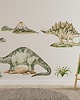 naklejki ścienne do pokoju dziecka Naklejki Ścienne Dinozaury - Brontozaur i Stegozaur A212 4