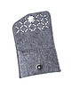 pokrowce i etui - różne Etui filcowe na karty - szare - ażurowe 2