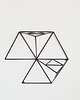 półki Metalowa ażurowa półka geometryczna HEXA 10