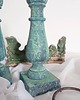 świeczniki i świece Drewniane antyczne świeczniki OLD PATINA 2