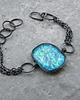 bransoletki wire wrapping Morski błękit    - bransoleta 5