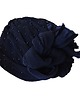 czapki damskie Turban granatowy 2