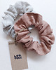 gumki do włosów 100% len, 2 scrunchies 1