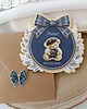 kartki scrapbooking MIŚ Z LOKOMOTYWĄ  zaproszenie + podziękowanie 1