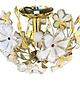 plafony Lampa sufitowa z kwiatami Hollywood Regency, Włochy, lata 80. 8