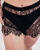 majtki damskie Szorty koronkowe damskie czarny 1