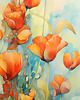 plakaty Tulipany - Plakat - Olej, Boho, Abstrakcja 1