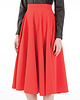 spódnice midi Spódnca z koła czerwona 2