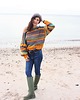 swetry damskie  Sweter handmade   z wełną moher 2