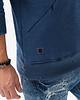 bluzy męskie Bluza męska z kieszenią zapinaną na zamek - jeansowa V6 B1349 4