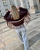 bluza bez kaptura damska Hot Chocolate / bawełniana bluza boho w kolorze gorzkiej czekolady 7