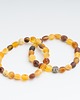 bransoletki z kamieni naturalnych Bransoletka z bursztynu bałtyckiego elastyczna 4