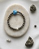 bransoletki z kamieni naturalnych Bransoletka z Pirytem na Sukces i Dobrobyt -Serce Unikat Handmade 3