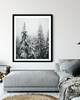 fotografia PLAKAT  zimowy las pod śniegiem 5