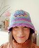 kapelusze damskie BUCKET HAT granny square 1