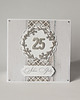 kartki scrapbooking 25 rocznica ślubu, srebrne gody kartka 1