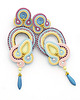 kolczyki soutache Pastelowe suptelne kolczyki 2
