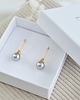 kolczyki swarovski Kolczyki z szarymi perłami 1