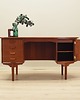biurka Biurko tekowe, duński design, lata 70,  H.P. Hansen,  Randers M 1