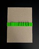notatniki i albumy Notes w kropki z gumką-piórnikiem Fluo Green 3