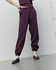 spodnie dresowe damskie Spodnie Vintage mauve wine 2