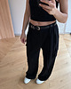 spodnie materiałowe damskie Spodnie Strong black 3