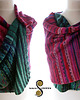 szale damskie UNIKAT szal dziergany "Winter Berry" 3