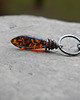 kolczyki wire wrapping Delikatny ornament - sztyfty 4