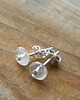 kolczyki wire wrapping jasny kwarc różowy -  kolczyki sztyfty 3