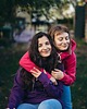 bluza z kapturem damska Bluza LUZAK fioletowy 2