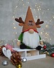 dekoracje świąteczne Skrzat w czapce renifera, Krasnal świąteczny, Skrzat do  dekoracji 4