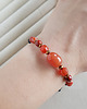 bransoletki z kamieni naturalnych Karneol, jaspis czerwony, agat czerwony i lawa bransoletka 4