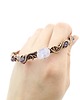 bransoletki wire wrapping Miedziana bransoleta mankietowa z ametystem 1