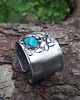 bransoletki wire wrapping Szary i niebieski - bransoletka regulowana 3