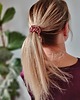 gumki do włosów Gumka jedwabna, scrunchie, gumka do włosów, gumka satynowa różowy beż MINI 2