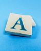 magnesy Ceramiczny magnes, niebieska literka A 1