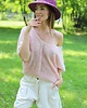 kapelusze damskie Kapelusz Lena, rafia 100%, winogronowy, handmade, rozmiar 56 2