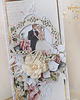 kartki scrapbooking Romantyczna kartka ślubna, pamiątka ślubu "Diary Roses2" GOTOWA 1