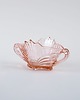 miski i misy Różowa misa z prasowanego szkła, włoski design, lata 70, produkcja: Włochy 1