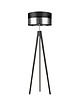lampy podłogowe Piękna lampa podłogowa do salonu na trójnogu drewnianym HAITI GLAM 3