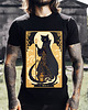 t-shirty męskie Koszulka - Kocia karta Tarota - Pustelnik, The Hermit #7 1