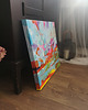 obrazy Obraz ręcznie malowany na płótnie 50x50 cm - abstrakcyjny pejzaż 2